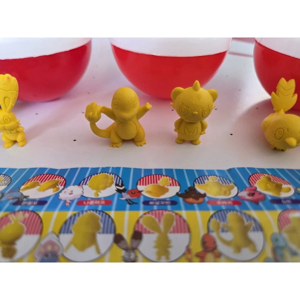 CHARMANDER Pokemon Keshi Mini Figures Yellow Vintage Nintendo Japan Y2K